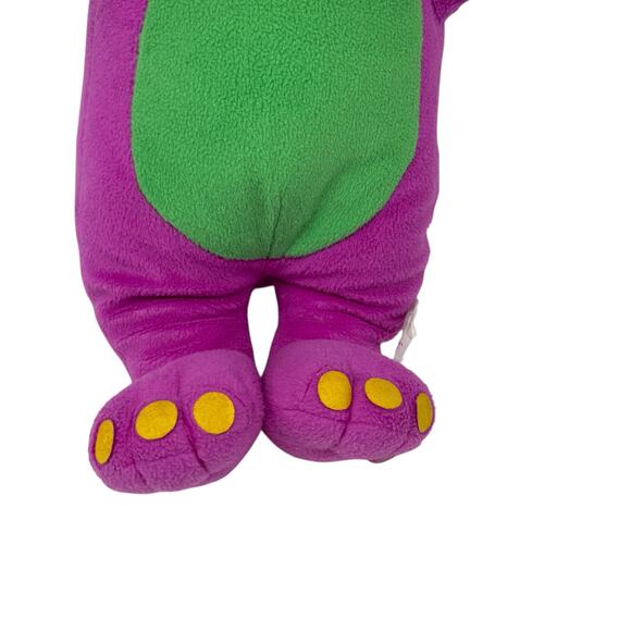 Barney The Purple Dinosaur Vintage Y2K Stuffed Animal Plush Plushie Toy 15" - Picture 8 of 9